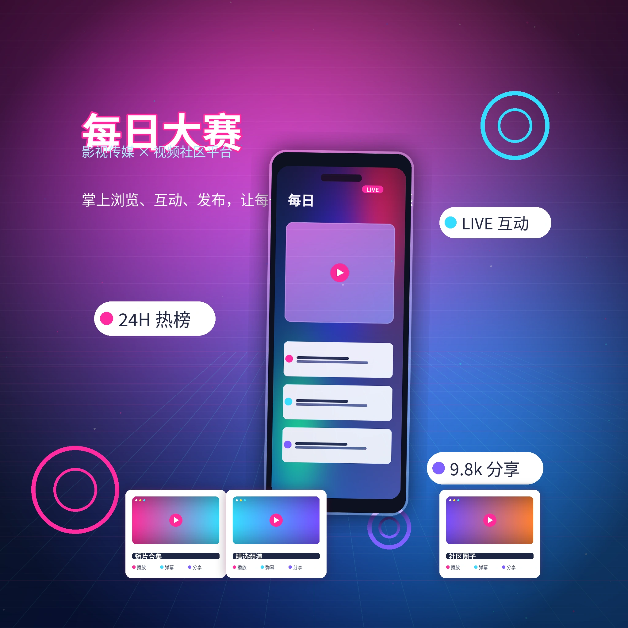 每日大赛APP与品牌内容服务